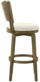 Armen Living Winsley 2-Piece Putty Brown/White Barstool Set-4