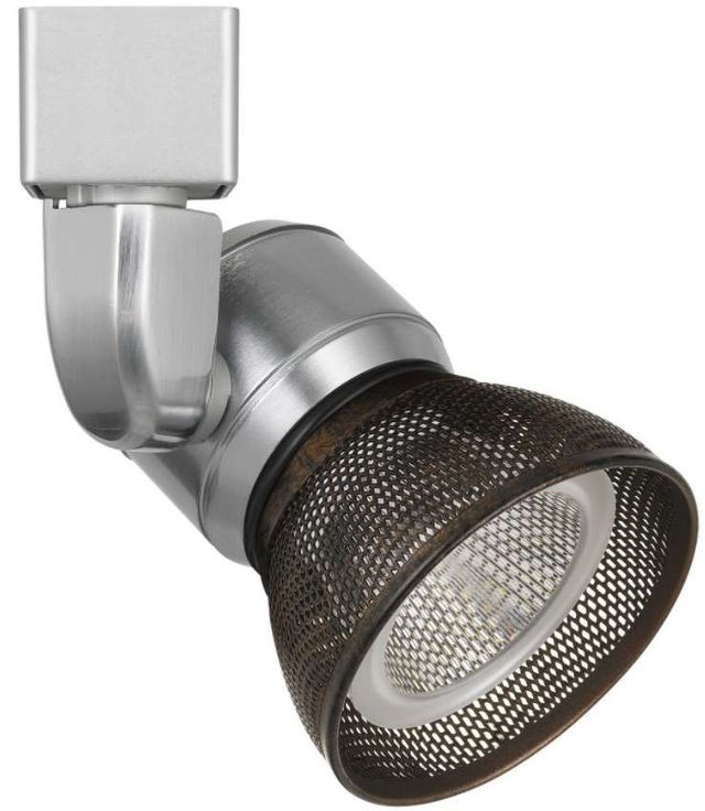Cal® Lighting & Accessories Brushed Steel/Brown Track Light-0