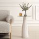 Uttermost® Hollen Brass End Table with White Sandstone Base-1