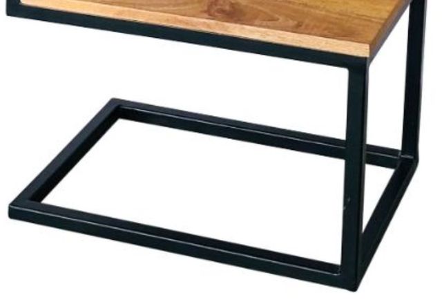 Jaipur Furniture Ravi Black/Brown S-Shape Side Table-2
