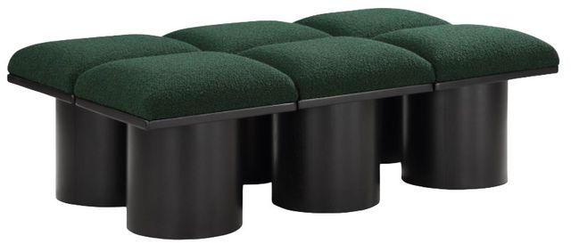 Meridian Furniture Pavilion 6-Piece Green/Black 54" Modular Bench Set-0
