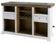 Elements International Condesa Tobacco 68" Bar Table with White Base-0