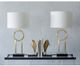 Renwil® Burlington 2-Piece Antique Brass/Off-White Table Lamp Set-2