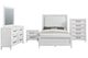 Coaster® Marielle 5-Piece Distressed White California King Panel Bedroom Set-0
