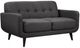 Elements International Hadley Heirloom Charcoal Loveseat-0