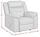 Elements International Epic Chestnut Manual Rocker Recliner-2