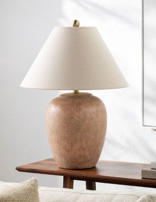 Surya Turin Glazed Pink Table Lamp-4