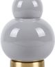 Surya Limestone Gray Glazed/White Lamp-5