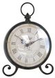 A & B Home Elias Black/White Medium Table Clock-0