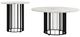 Coaster® Haven 2-Piece White Occasional Table with Black Base Set-0