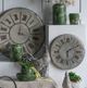 A & B Home Jonet Vintage Matted Bronze Tin Round Clock-4