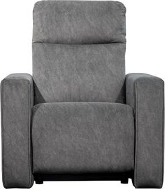 Elran Customizable Faith Power Recliner with Power Adjustable Headrest and Silver Cup