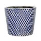 A & B Home 4-Piece Blue/White Planter Set-1