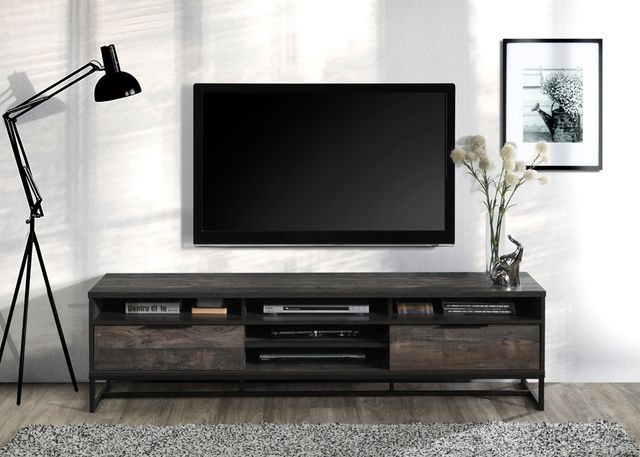 Milton Green Stars Dark Walnut Faux Wood 47" TV Stand-0