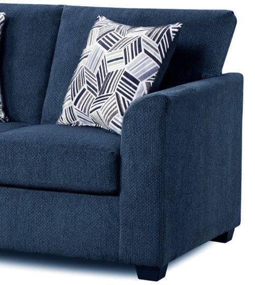 American Wholesale Furniture Kennedy Navy Sofa-1