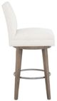 Fairfield® Customizable Entree Dining Nickel Metal Pull Back Swivel Bar Stool-2