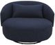 Liberty Furniture Haley Midnight Upholstered Swivel Cuddler Chair-2