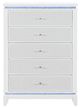 Global Furniture USA Alina 5-Piece White Full Panel Bedroom Set with LED-3