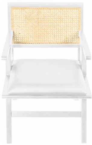 Meridian Furniture Abby White Arm Chair-2