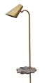 A & B Home Black/Brass Agate Floor Lamp-1