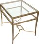 Magnussen Home® Lorena Burnished Brass Rectangular End Table-3