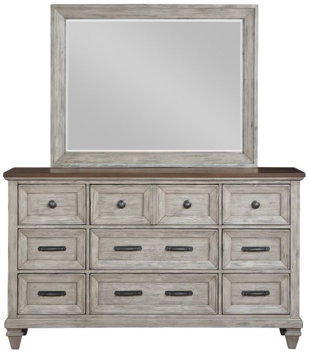 New Classic® Home Furnishings Mariana 4-Piece Vintage Creme Eastern King Panel Bedroom Set-3
