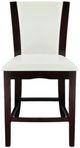 Homelegance® Daisy White/Espresso Counter Height Chair-2