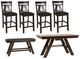 Liberty Furniture Lawson 6-Piece Dark Espresso/Light Espresso Gathering Table Set-0