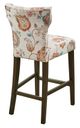 Olliix by Madison Park Avila Orange Multi Tufted Back Counter Stool-3