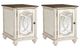 Signature Design by Ashley® Realyn 2-Piece White/Brown End Tables Set-0