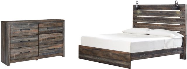 Signature Design by Ashley® Drystan 2-Piece Multi King Panel Bed Set-0