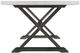 Elements International Lexi White Dining Table with Espresso Base-2