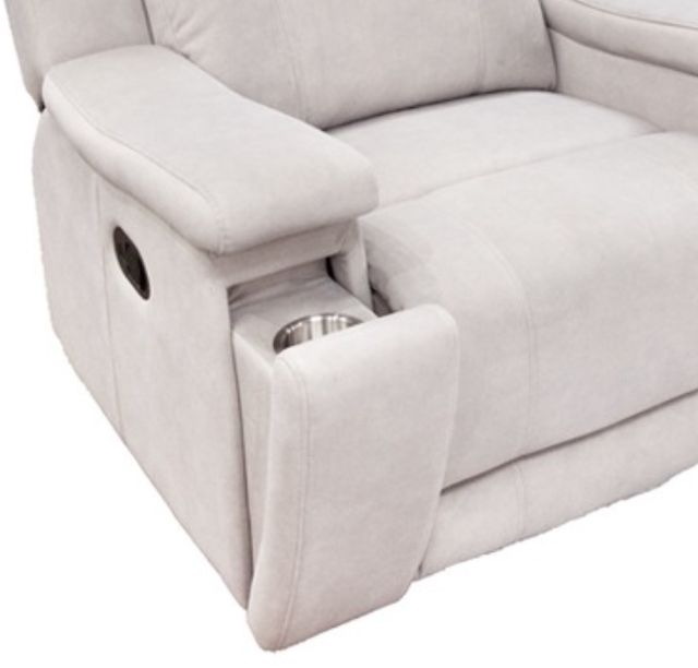 American Wholesale Furniture Valeria Dove Manual Glider Recliner-1