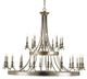Currey & Company Lodestar Granello Silver Leaf/Antique Gold Leaf Chandelier-0