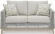 Signature Design by Ashley® Seton Creek Gray Outdoor Loveseat with Cushion-1