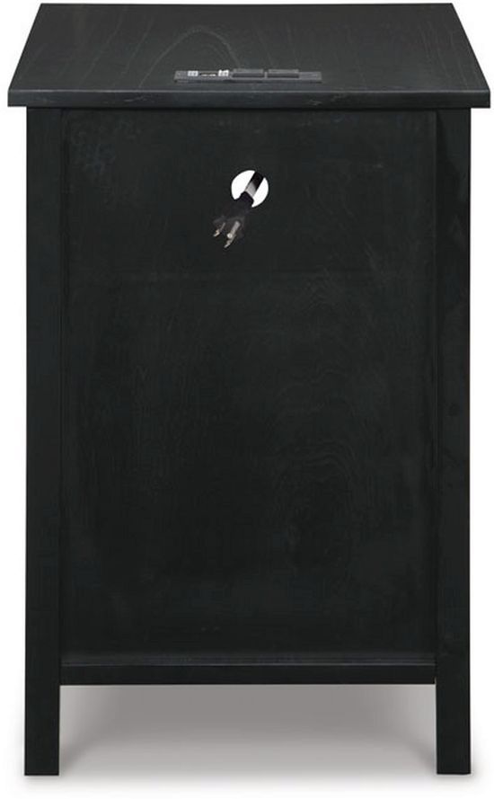 Signature Design by Ashley® Treytown Black End Table-3