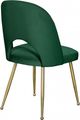 Meridian Furniture Logan Green/Gold Velvet Dining Chair-3