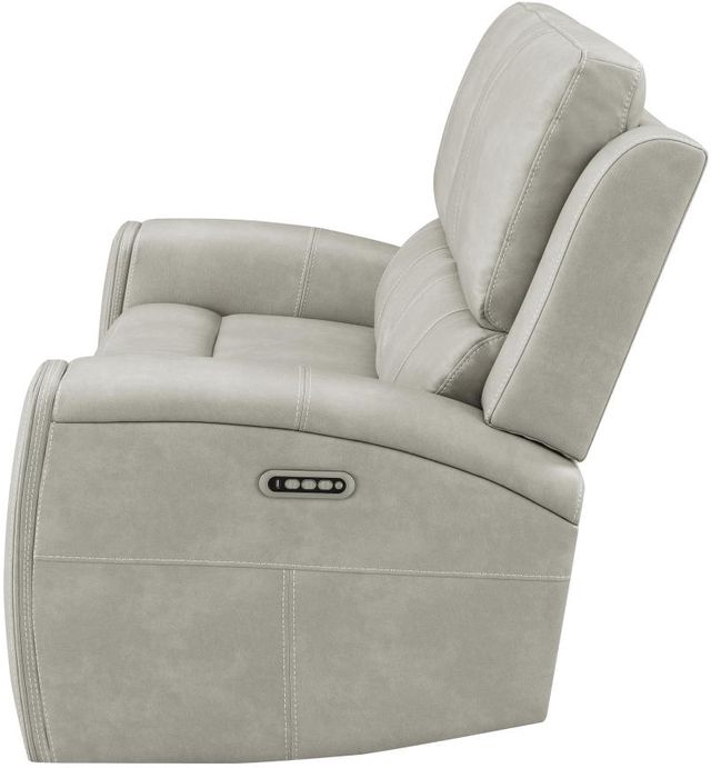 Coaster® Brickston Grey Power Reclining Loveseat with Power Headrest and Lumbar-3