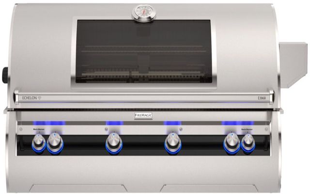 Fire Magic® Echelon 48" Stainless Steel Built-In Natural Gas Grill with Analog Thermometer and Magic View Window-0