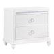 Holland House Glamour White Nightstand-0