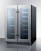 Summit® Classic 5.1 Cu. Ft. Stainless Steel Wine Cooler-1