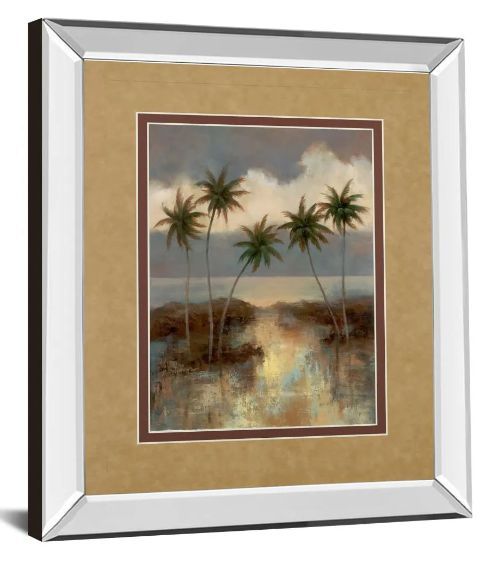 Classy Art After The Rain Il by T.C. Chiu Mirror Framed Wall Art-1