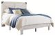 Signature Design by Ashley® Shawburn 5-Piece Dark Charcoal Gray/White Full Panel Bed Set-1