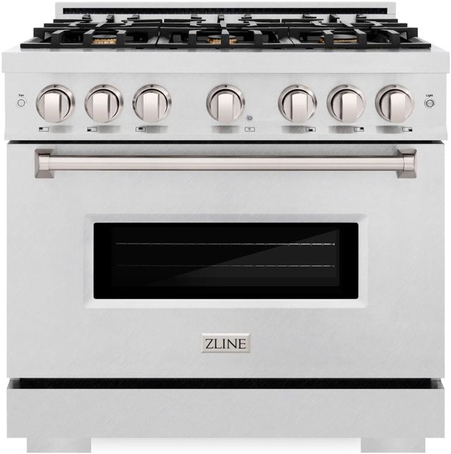 ZLINE Classic 36" Satin Stainless Steel Pro Style Dual Fuel Range-0