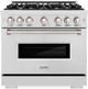 ZLINE Classic 36" Satin Stainless Steel Pro Style Dual Fuel Range-0