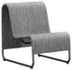 Homecrest™ Outdoor Living Customizable Infiniti Aluminum/Fabric Outdoor Sling Armless Chat Chair-0