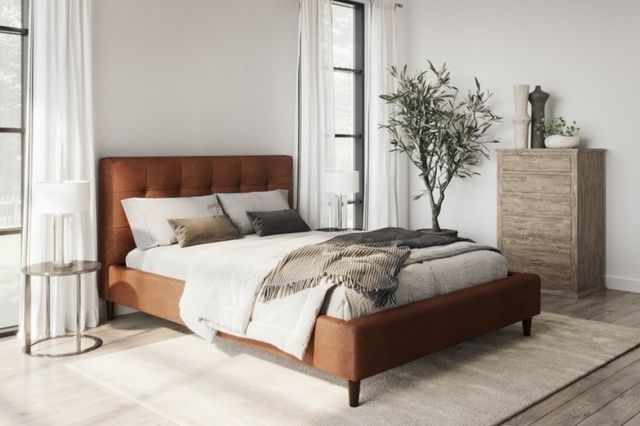 Palliser® Furniture Customizable Ridge California King Upholstered Panel Bed-3