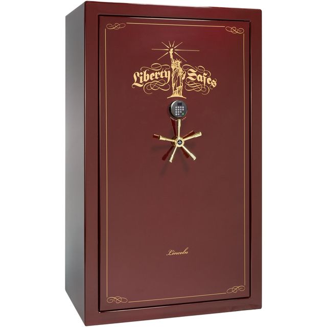 Liberty Safe Lincoln Burgundy Gloss 27 Gun Safe-0