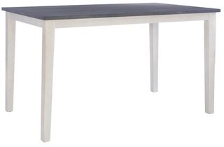 Powell® Mckoy Charcoal Counter Table with White Base