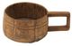 A & B Home Brown Antique Bowl With Handle-1